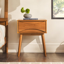 Real 2024 wood nightstand